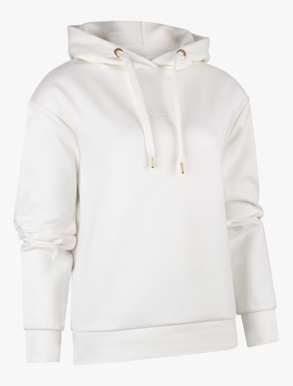 Dames Trui Leona Hoodie Off White 