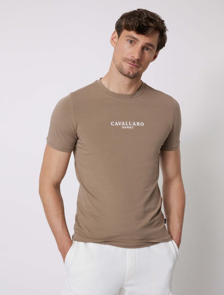 bedrijf Doe mijn best Dageraad Bari T-Shirt Bruin | Cavallaro Napoli
