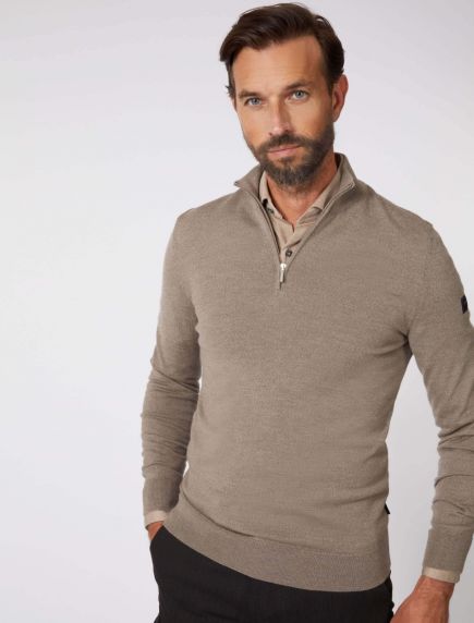 Hevò Men's Mulino Cotton Shirt Beige