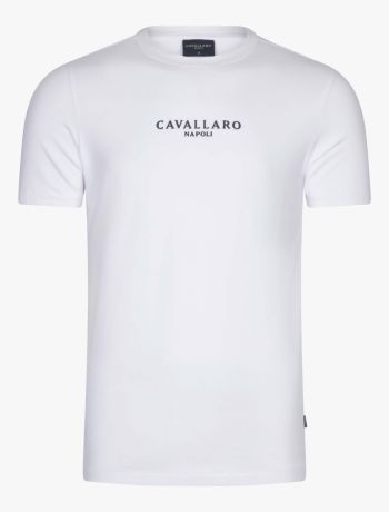 Handschrift Sitcom draai Sport Universita T-shirt Wit | Cavallaro Napoli