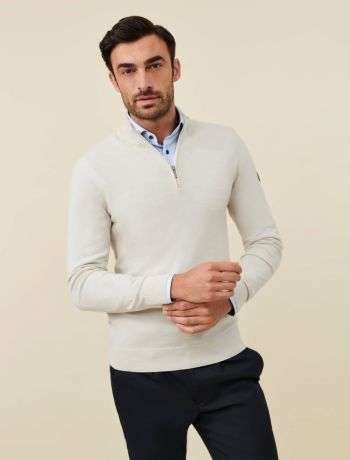 Merino Half Zip Trui