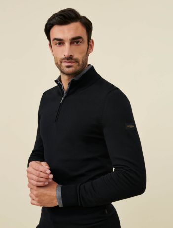 Merino Half Zip Trui