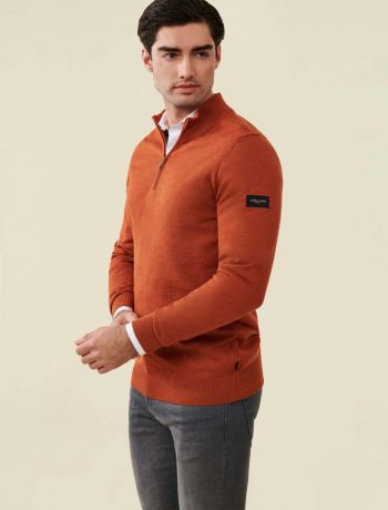 Merino Half Zip Trui
