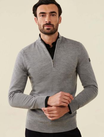 Merino Half Zip Pullover