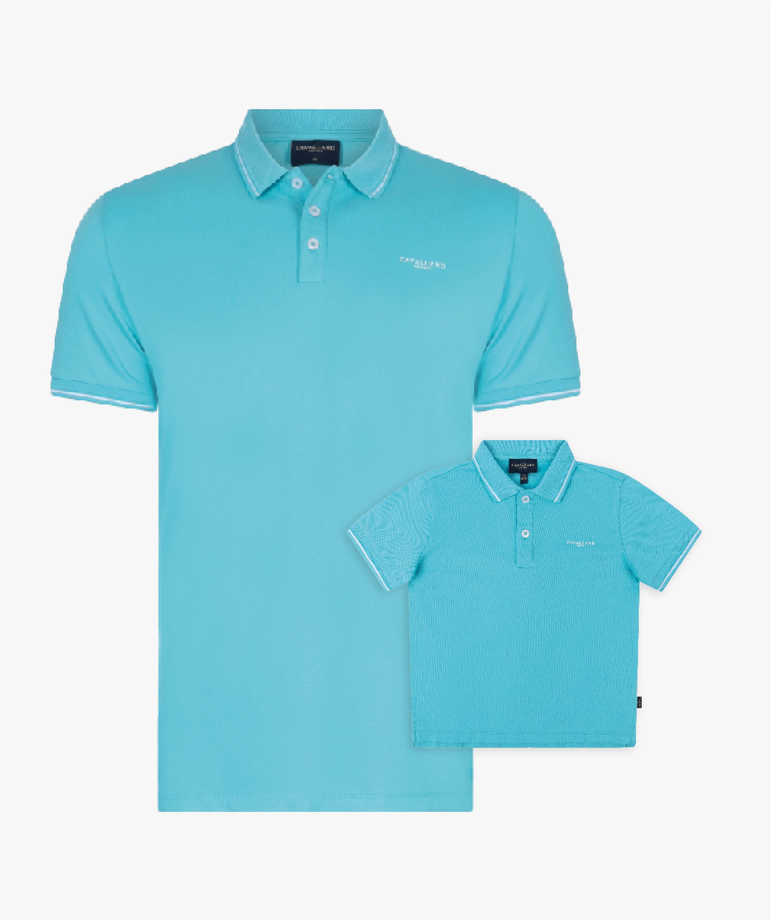 Andrio Polo Aqua blauw