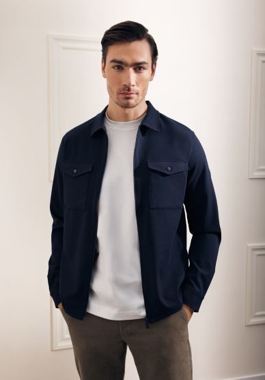 Zerino Overshirt Donkerblauw